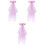 3 Pièces Voiles De Coiffe 3