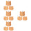 12 Pièces Étiquette En Motif Chat Pour Chiot 9