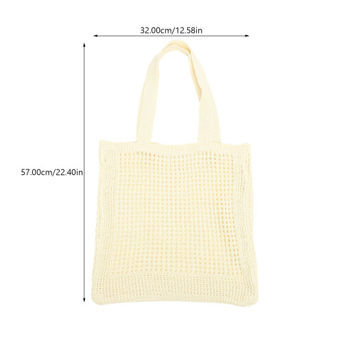 Beige Handgebreide Polyester En Slijtvast 1