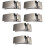 6 Pièces De Ceinture Fermeture Automatique Argentée 3