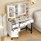 Dressing Table with LED Mirror Vanity Desk Dresser 5