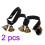 2Pcs Adjustable Dog Potty Training Bells For Housebreaking (Black) 1