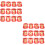 24 Pezzi 2021 Buste Rosse Animato Bue 7