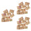 30 Vintage in Carta Kraft con Secchi per Ringraziamento 6