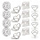 20 Pezzi Mini Supporti Per Foto E In Carta Con Clip Metallo 1