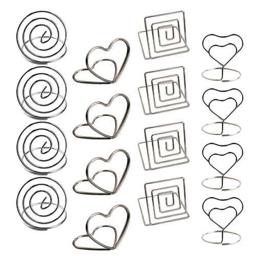 20 Pezzi Mini Supporti Per Foto E In Carta Con Clip Metallo