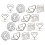 20 Pezzi Mini Supporti Per Foto E In Carta Con Clip Metallo 4