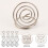 20 Pezzi Mini Supporti Per Foto E In Carta Con Clip Metallo 6