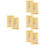 8 Pezzi Carta In Metallo Stile 8