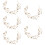 5 Pezzi Fascia Per Sposa Con Fiori E 11