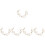 5 Pezzi Fascia Per Sposa Con Fiori E 5