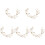 5 Pezzi Fascia Per Sposa Con Fiori E 2