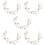 5 Pezzi Fascia Per Sposa Con Fiori E 8
