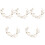 5 Pezzi Fascia Per Sposa Con Fiori E 3