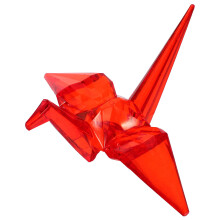 2 Pezzi Statua Gru Acrilico Trasparente - Decorazione Camera Bambino