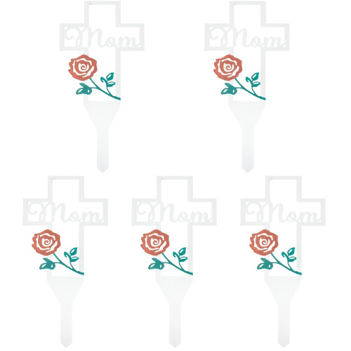 5 Pezzi Puntale Decorativo Design Mamma Cimitero Da Esterno 1
