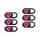 6 Pezzi Cover Cuore Per Laptop Computer Telefono Fotocamera 5