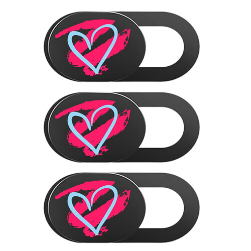 6 Pezzi Cover Cuore Per Laptop Computer Telefono Fotocamera 1