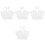 4 Set Sacchetto Porta Fiori A Forma 5