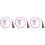 3 Pezzi Decorazione In Con Pompom Per 4