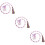 3 Pezzi Decorazione In Con Pompom Per 9