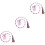 3 Pezzi Decorazione In Con Pompom Per 5