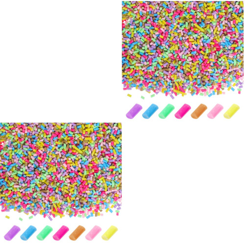 2 Set Sprinkle In Polimeri Colorati Per Decorazioni Da Te 2