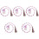 5 Pezzi Perline Con Borchie E Nappina Decorativa 3