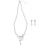 Set Pendenti con e e Collana per Sposa 9