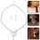 Set Pendenti con e e Collana per Sposa 6