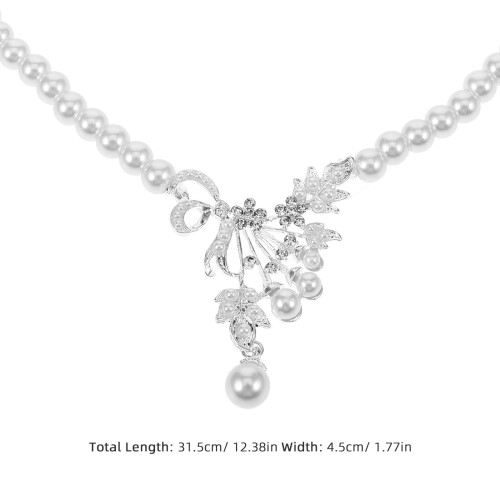 Set Pendenti con e e Collana per Sposa 1