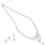 Set Pendenti con e e Collana per Sposa 4