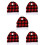 10 Pezzi Copricapo A Cappello Natale Per Poggiatesta Auto 8