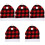 10 Pezzi Copricapo A Cappello Natale Per Poggiatesta Auto 3