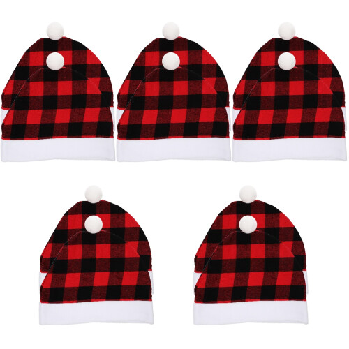 10 Pezzi Copricapo A Cappello Natale Per Poggiatesta Auto 2