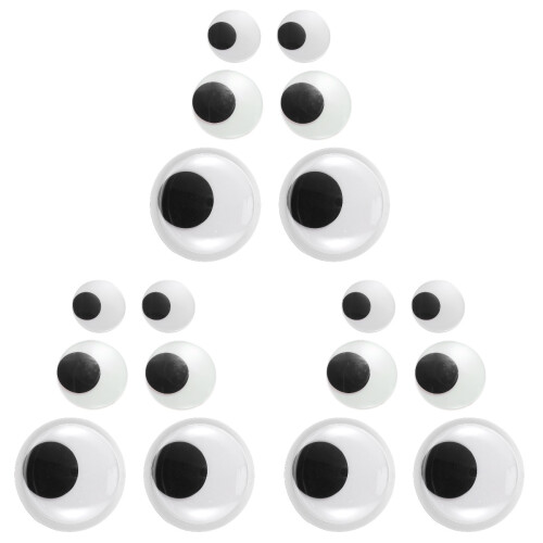 18 Pezzi Occhi Neri E Autoadesivi Per Decorazione 2