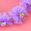 Sposa Due Strati Tulle Lungo Con Fiori E Viola 4