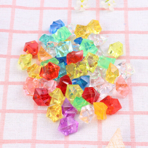 50 Pietre Decorative In Acrilico Colorato Per 2