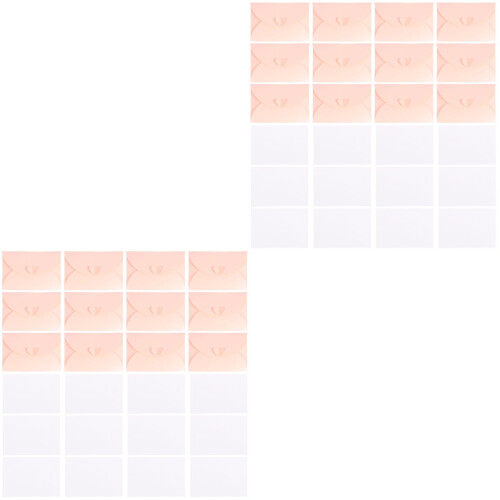 40 Pezzi Buste Con Biglietti Imbottite Rosa 2