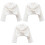 3 Pezzi Cappotto Sciarpa Mantello Inverno Taglia S 3
