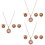 Collana Sposa 3 Pezzi In Cristallo Scuro 6