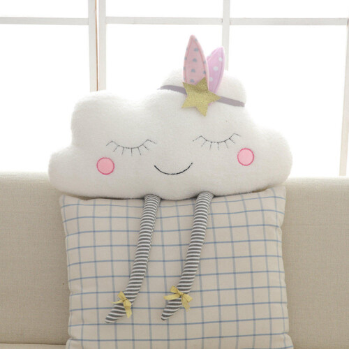 Smile Cloud Cuscino Peluche Morbido Per Letto Casa Dimensioni L 2