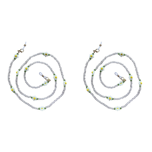 2 Pezzi Collana Anticaduta Per Con Cristallo 2