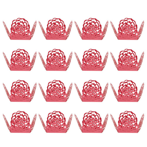 300 Coppette Vuote A Forma Rosa In Per Cioccolatini E Dolci