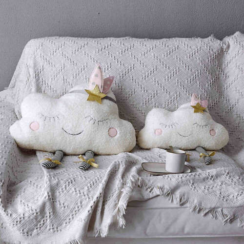 Smile Cloud Gewatteerd Decoratief Voor Bank Bed Thuis 1