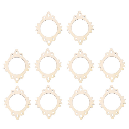 20 Pezzi Intagli In Legno Cornice Foto Stile Con