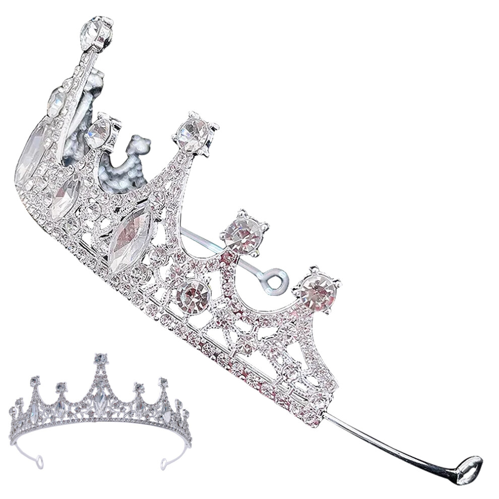2 Stuks Strass Kroon Hoofdband Voor-image