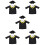 5 Sets Kinder Jurk Afstudeerfeest Kleuterschool Badjas Hoed 100 Cm 10