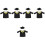 5 Sets Kinder Jurk Afstudeerfeest Kleuterschool Badjas Hoed 100 Cm 6