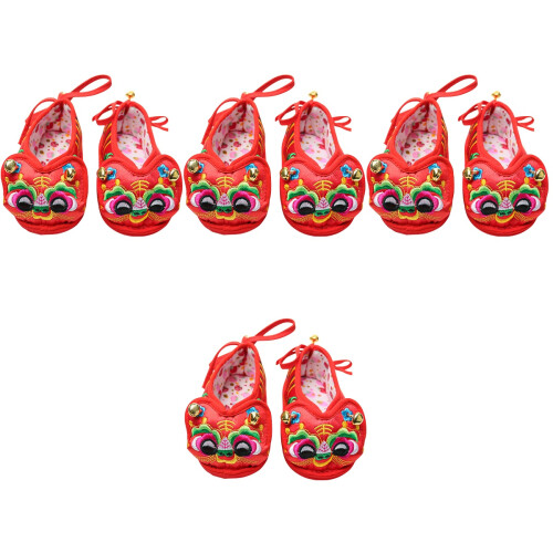 4 Paar Baby Peuter Loop Geborduurde Tijger 2